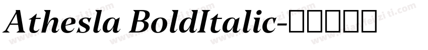 Athesla BoldItalic字体转换